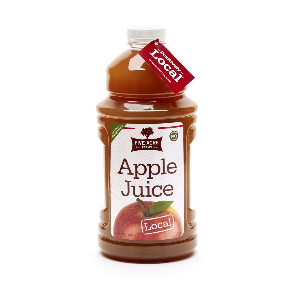 Local Apple Juice Bottle - Five Acre Farms
