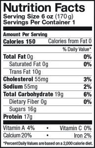 Maple Greek Yogurt Nutrition