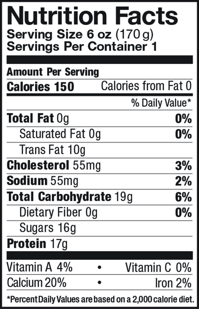 Maple Greek Yogurt Nutrition