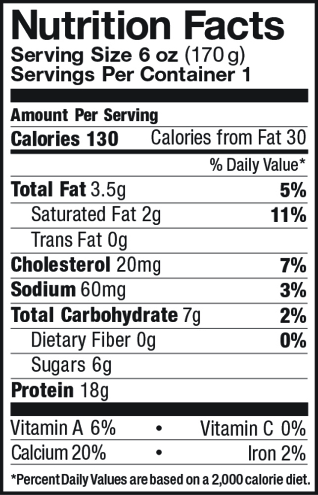 Greek Yogurt Plain Nutrition