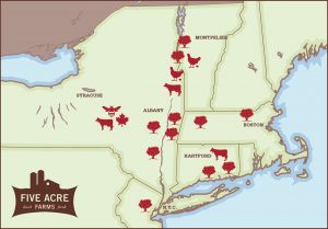 Five Acre Farms Map