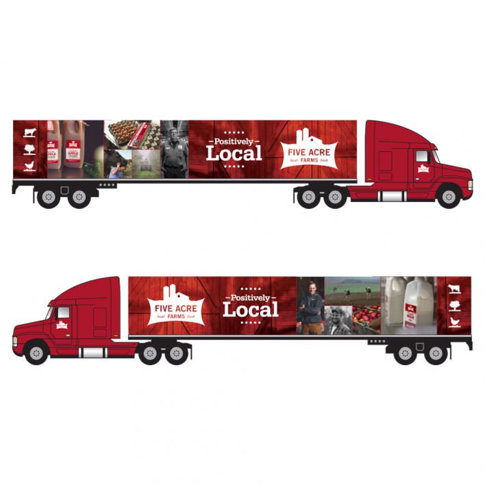 Five Acre Farms truck graphics