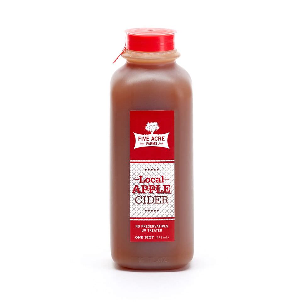 Local Apple Cider Pint - Five Acre Farms
