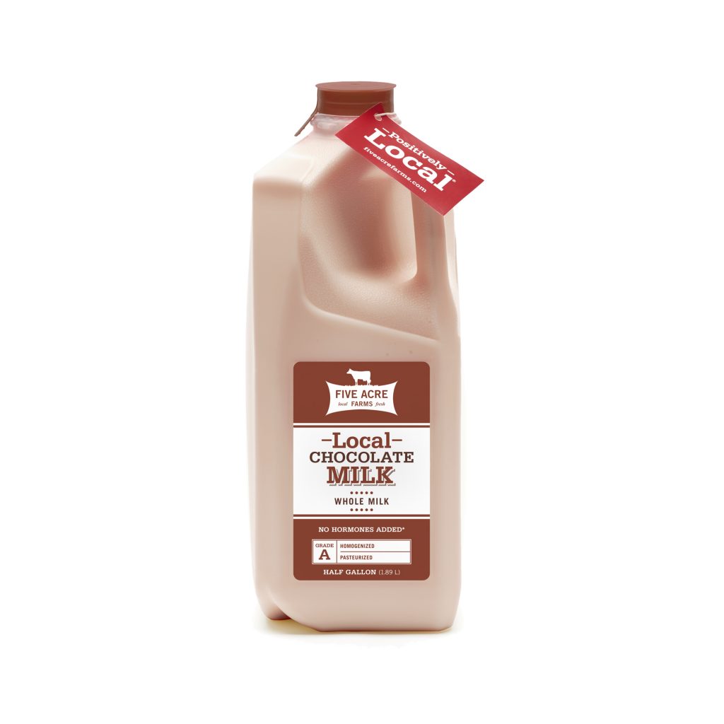 Chocolate Milk Five Acre Farms Half Gallon